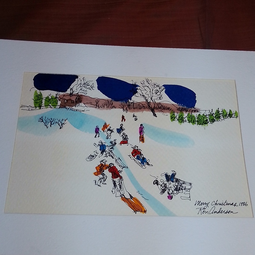 Ron Anderson one of a kind water color original painting